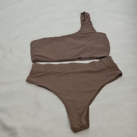 Myra Women's 2 Piece Swim Wear Small Chocolate Brown - Picture 16 of 16